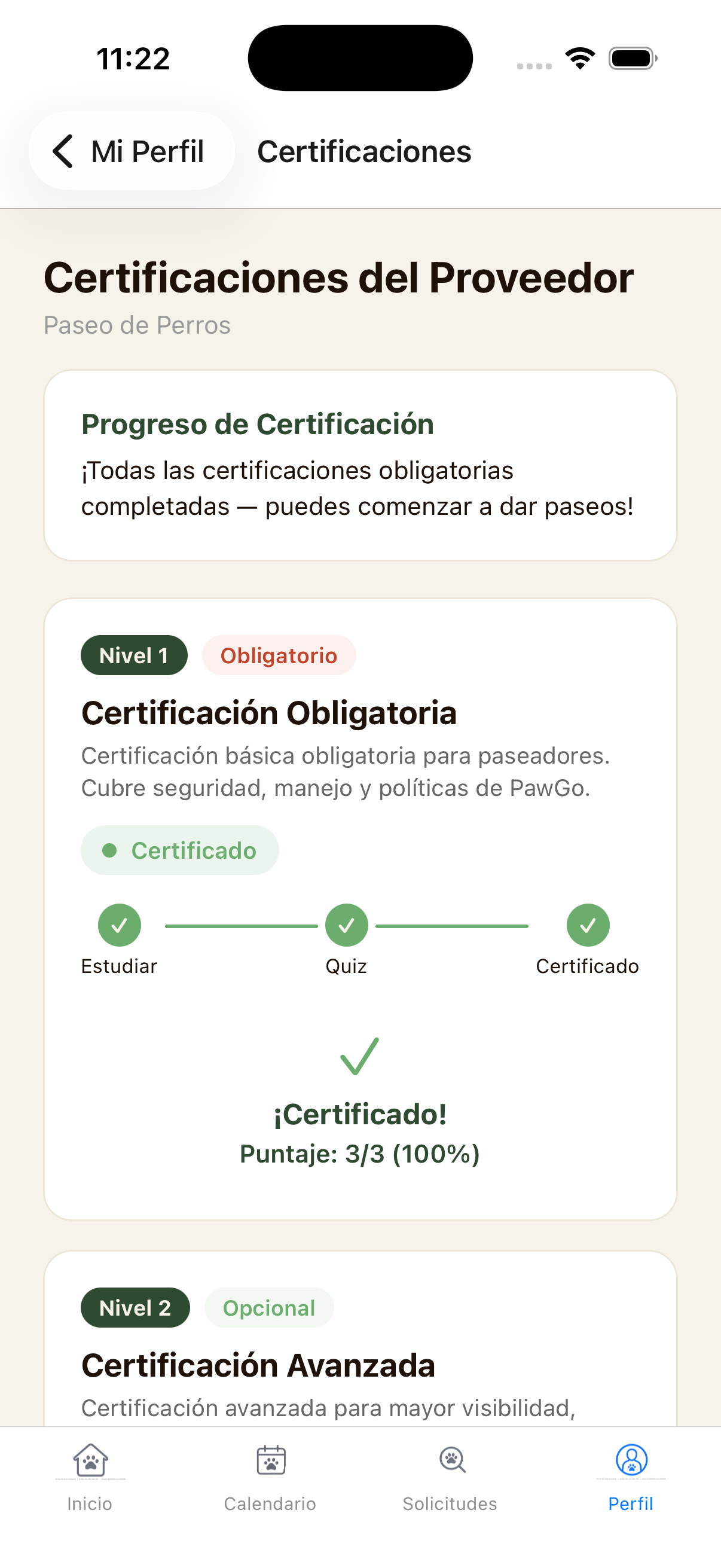 Certificaciones